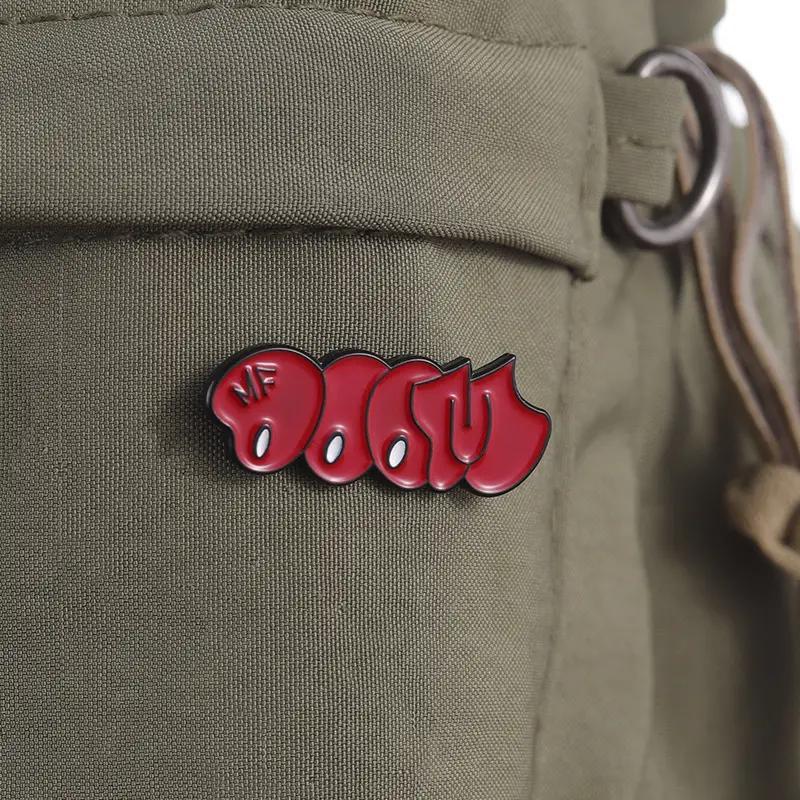 Hip Hop Music Style Doom Enamel Brooch Pin, Hip Hop Music Brooch Pin, Punk Enamel Brooch Pin, Fashion Enamel Pins Jewelry Brooch for Clothing Backpack Hat Decoration, Christmas Gift