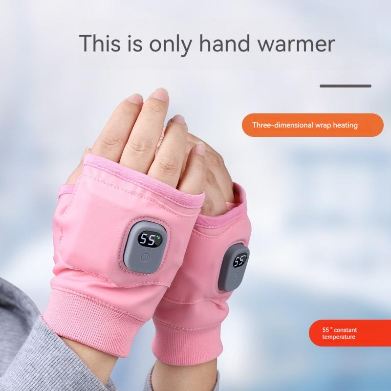 Portable Heating GlovesRechargeableHand Warmer withDigital Display, HeatedGloves with 3Temperature Modes forHome Use