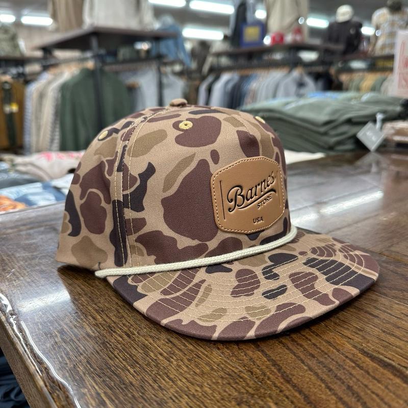 Leather Patch Rope Hat - Duck Camo