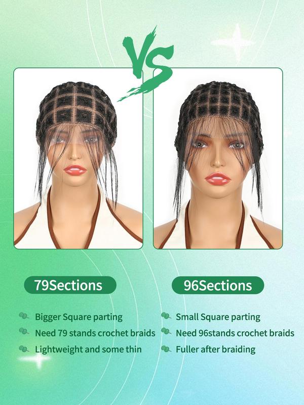 Breathable Lace Crochet Wig Cap, Natural Knots Braided Wig Cap for Braiding Full Lace Braided Wig, Glueless Crochet Wig Cap for Making Crochet Hair Braids Hairstyles