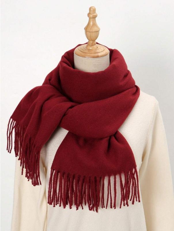 V'Secret Fashionable Versatile Women's Solid Color Warm Scarf Accessories Women Gift For Her