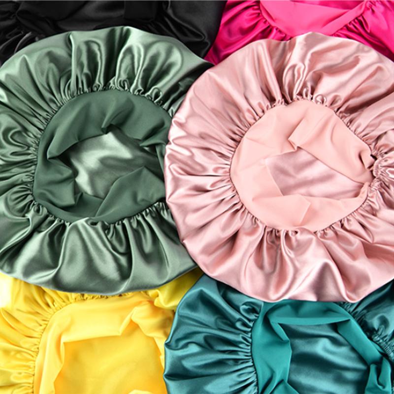 Bonnet Silk Bonnet for Sleeping, Bonnets for Black Women Bonnet for Sleeping Large Sleep Cap, Wide Soft Band Bonnet for Curly Hair