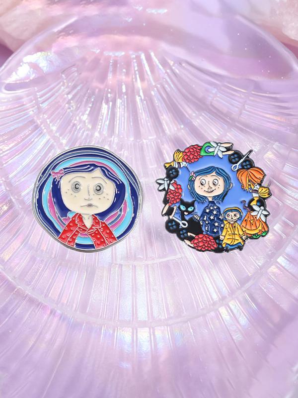 Cartoon Movie Series Brooch, Cute Enamel Pin Suitable for Backpacks, Jeans, Scarves, Hats Decoration, Fashion Accessories for Women & Men Dainty Gift for Your Love