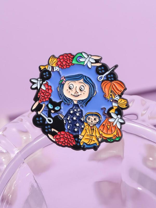 Cartoon Movie Series Brooch, Cute Enamel Pin Suitable for Backpacks, Jeans, Scarves, Hats Decoration, Fashion Accessories for Women & Men Dainty Gift for Your Love