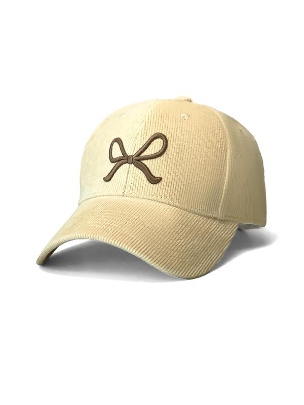 Bowknot Embroidery Baseball Cap, Casual Outdoor Sports Hat for Men & Women, Fashion Accessories for Daily Wear