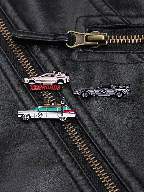 Cartoon Car Design Brooch, Cute Car Design Brooch, Fashionable Clothes Accessories for Men & Women, Trendy All-match & Exquisite Brooch for Birthday Gift