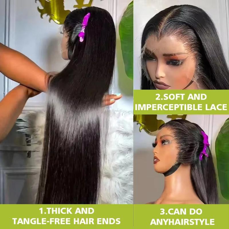 Bling Hair Glueless Wig Real Hair Ready To Wear Straight 5x5 HD Transparent Lace Front Real Hair Wigs Pre Plucked Lace Frontal Wig