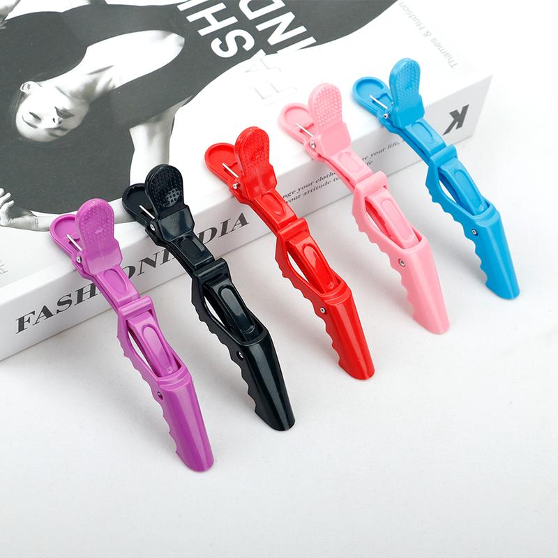 Alligator Hairpin (Random Color) Heat Dye Hairpin Hairdressing Hairpin Multi-purpose Wig Clip Non-slip Hairpin No Heat Styling Tool