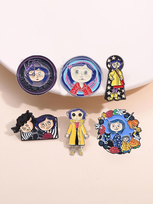 Cartoon Movie Series Brooch, Cute Enamel Pin Suitable for Backpacks, Jeans, Scarves, Hats Decoration, Fashion Accessories for Women & Men Dainty Gift for Your Love