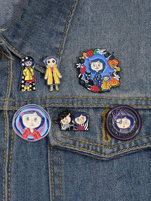 Cartoon Movie Series Brooch, Cute Enamel Pin Suitable for Backpacks, Jeans, Scarves, Hats Decoration, Fashion Accessories for Women & Men Dainty Gift for Your Love