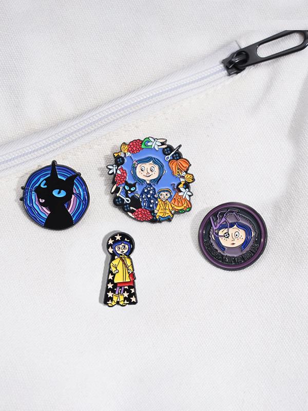 Cartoon Movie Series Brooch, Cute Enamel Pin Suitable for Backpacks, Jeans, Scarves, Hats Decoration, Fashion Accessories for Women & Men Dainty Gift for Your Love