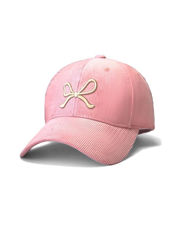 Bowknot Embroidery Baseball Cap, Casual Outdoor Sports Hat for Men & Women, Fashion Accessories for Daily Wear