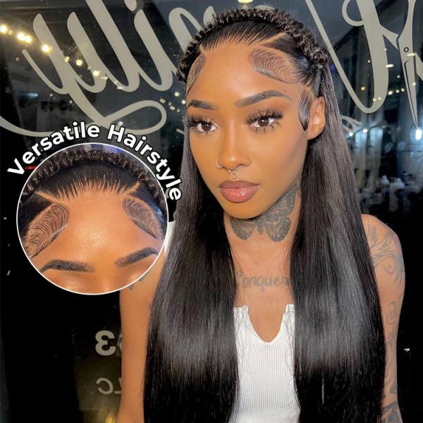 Asteria Hair Pre-Styled Straight 8x6 Lace Closure Wig with Bleached Knots -Glueless Ready to Go Wig