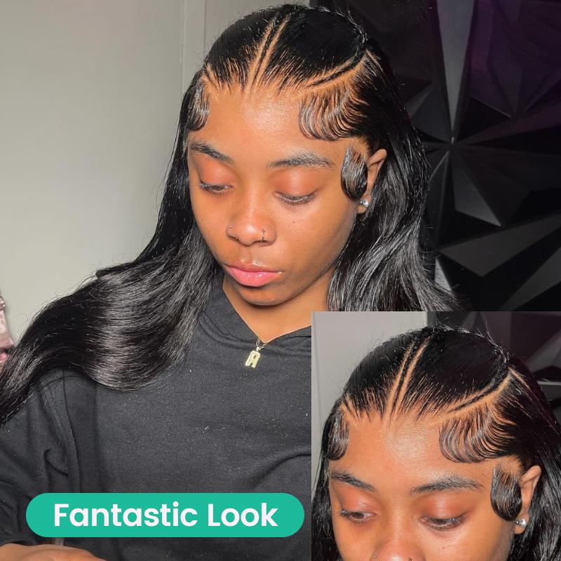 Asteria Hair Pre-Styled Straight 8x6 Lace Closure Wig with Bleached Knots -Glueless Ready to Go Wig