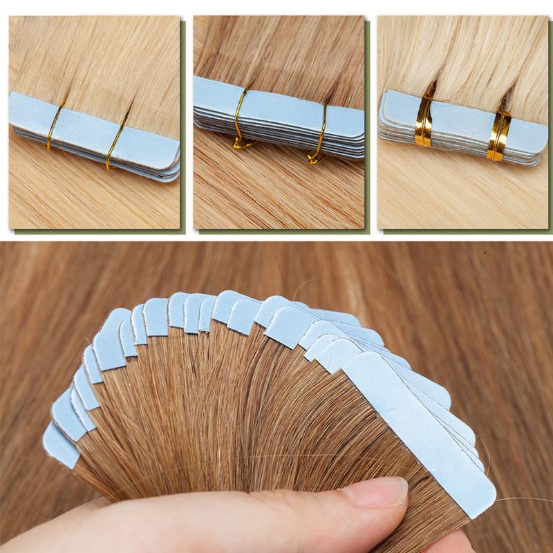 Benhair 2.5g pc 20pcs Tape In Hair Extension Natural Hair Extensions Human Hair Blonde Adhesive Skin Weft Double Sides Seamless Invisible