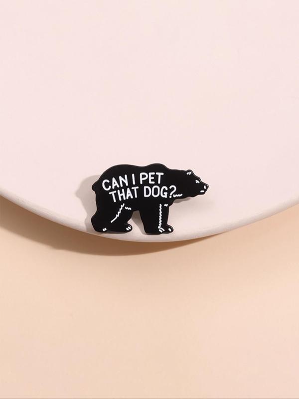 Cute Bear Design Brooch, Fashion Alloy Badge for Daily Clothing Decor, Trendy All-match & Exquisite Brooch for Birthday Gift