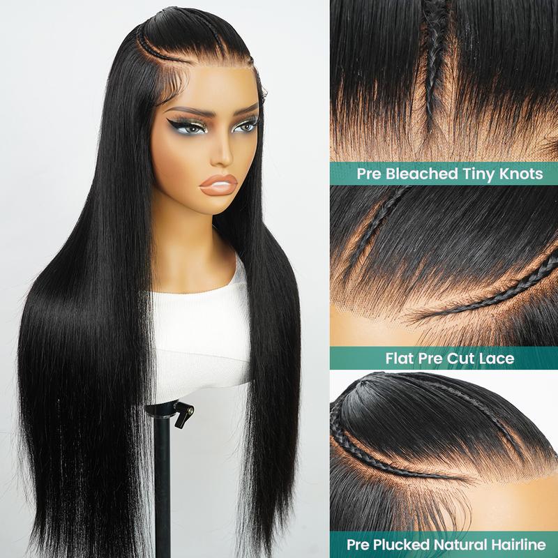 Asteria Hair Pre-Styled Straight 8x6 Lace Closure Wig with Bleached Knots -Glueless Ready to Go Wig