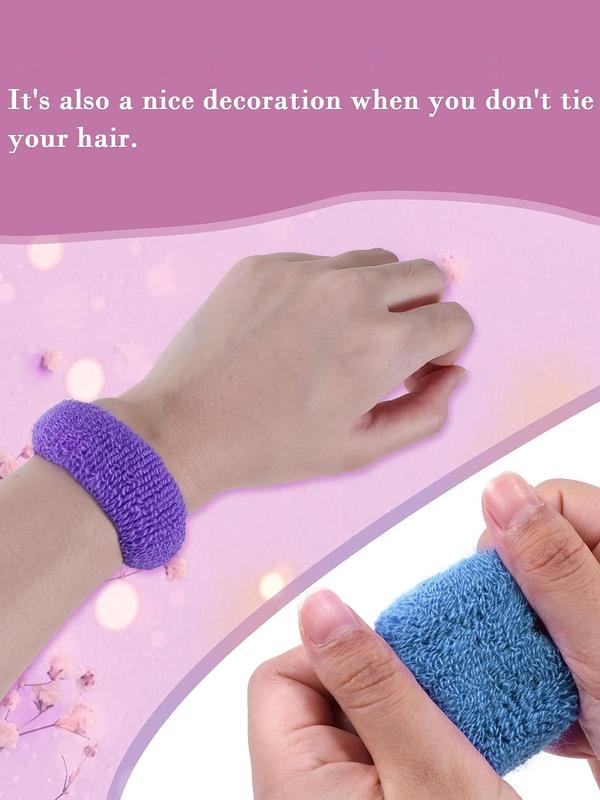 Random Color High Elastic Hair Ties, Colorful Cute Hair Ties, Hair Accessories for Women & Girls, Suitable for Thick Hair