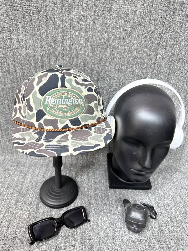 Remington Retro Camouflage Snapback, Vintage Jungle Remington Rope-brim Hat