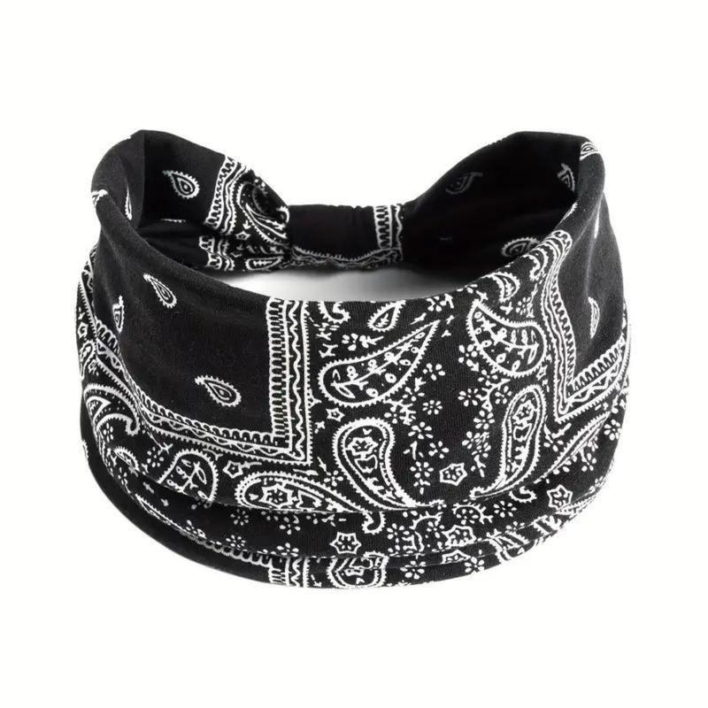 3pcs set Women Boho Paisley Print HairBand for Spring, Bohemian Knot DesignHeadband For Sports Exercise Workout,Women Sports