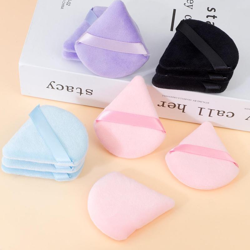 Makeup Sponge & Headband & Wristband Set, 12pcs set Water Drop & Triangle Powder Puff & Headband & Wristband, Professional Makeup Tools for Women, Makeup Products