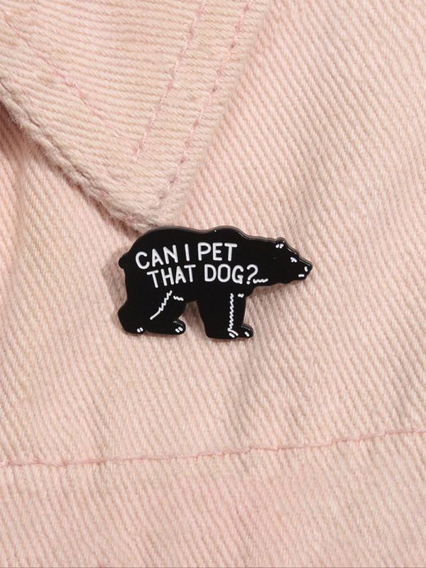 Cute Bear Design Brooch, Fashion Alloy Badge for Daily Clothing Decor, Trendy All-match & Exquisite Brooch for Birthday Gift