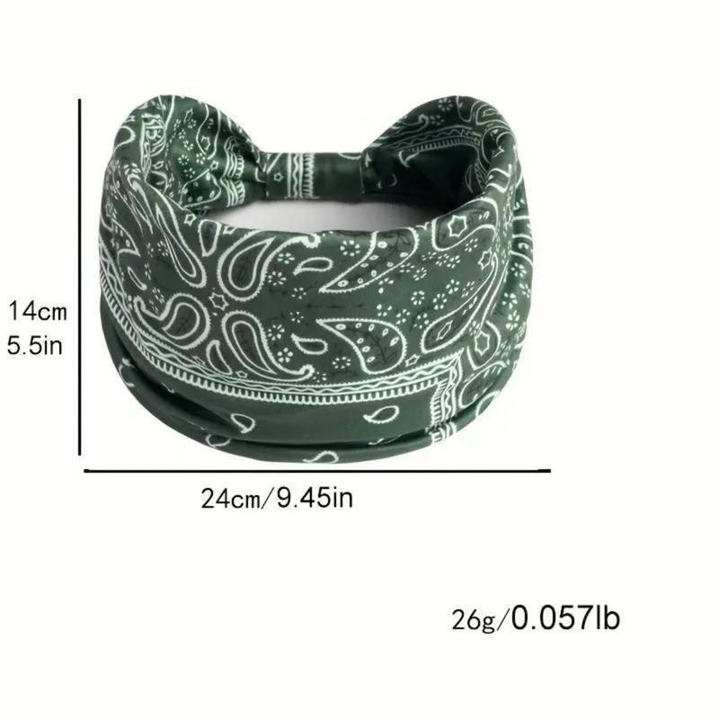 3pcs set Women Boho Paisley Print HairBand for Spring, Bohemian Knot DesignHeadband For Sports Exercise Workout,Women Sports