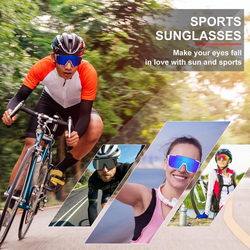 HAAYOT Multifunction Sunglasses - Unisex TR90 Frame - 100% UV Protection - Silicone Nose Pads - Medium to Large Fit!