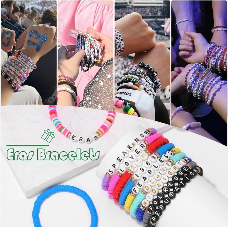 11PCS Swift Friendship 1989 Bracelets,Swift Merch Bracelet Tour Concert,Lover Folklore Evermore Midnight Bracelets for Swift Fans,Women,Girls