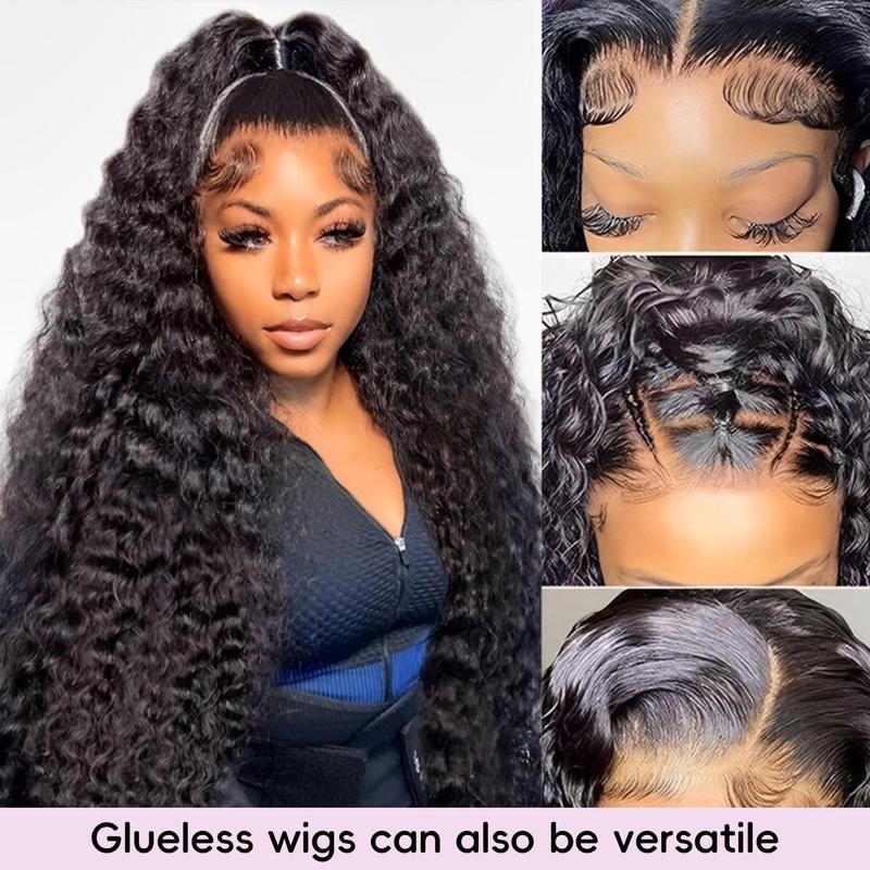 Recool Affordable Glueless Ready To Wear Wig Pre Bleached Knots Water Wave 6x5 Lace Closure Wig 100% Real Human Hair