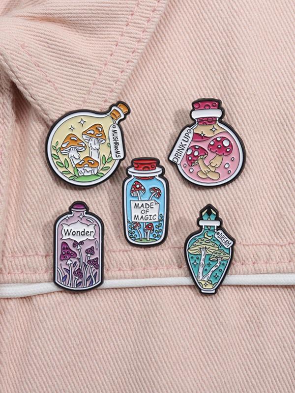 Cute Cartoon Animal & Flower Design Brooches, Fashion Alloy Badge for Backpacks & Clothes, Enamel Pin Suitable for Backpacks, Jeans, Scarves, Hats Decoration