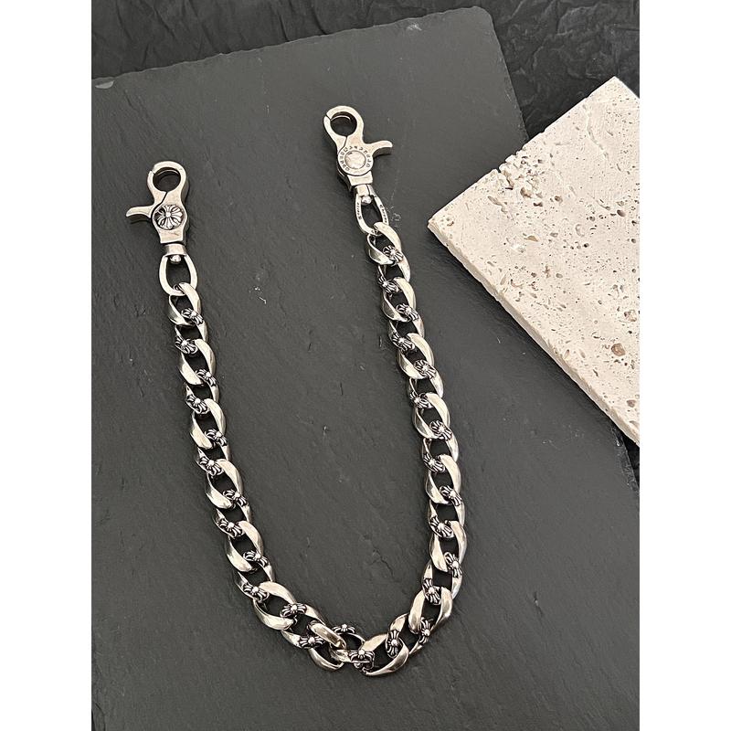 Retro distressed shiny lobster buckle trouser chain, bag chain, personalized retro classic trouser chain. Gift recommendation