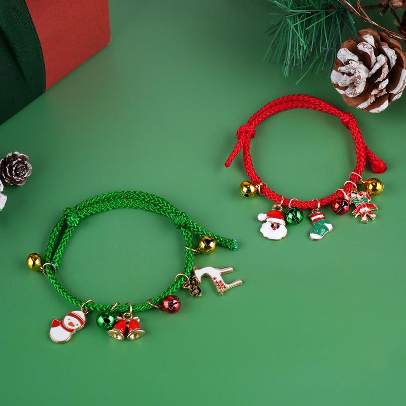 CUPSHE Christmas Jingle Bells Bracelet Set