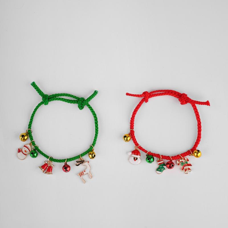 CUPSHE Christmas Jingle Bells Bracelet Set