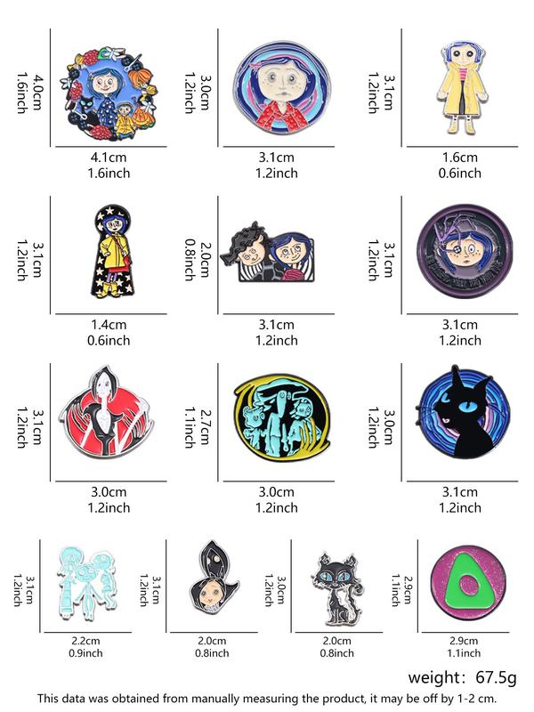 Cartoon Character Design Brooch, Cute Badge for Daily Clothing Decor, Trendy All-match & Exquisite Brooch for Birthday Gift