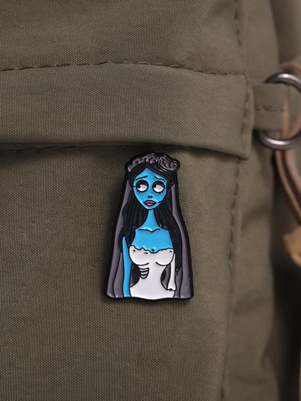 Cartoon Couple Design Brooch, Cute Fashion Alloy Badge for Women & Men, Enamel Pin Suitable for Backpacks, Jeans, Scarves, Hats Decoration