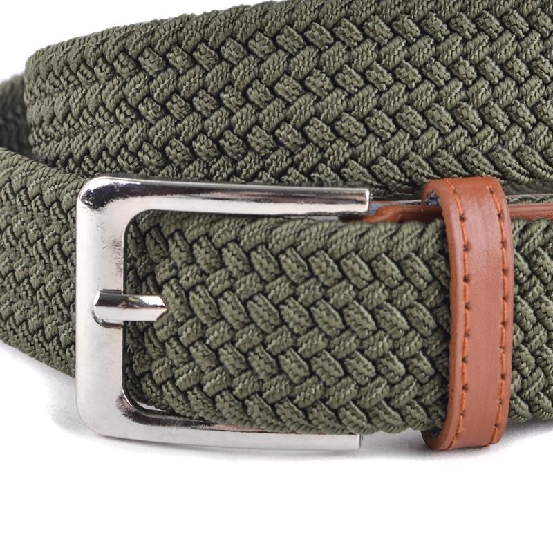 Men's Stretch Braided Woven Belts