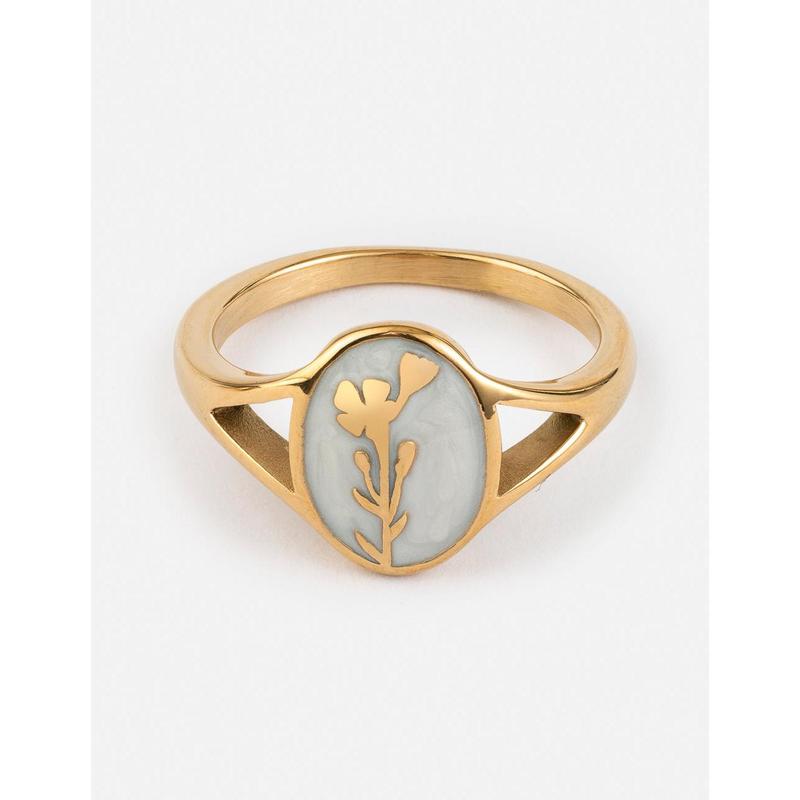 Wildflower Signet Ring