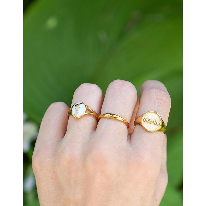 Wildflower Signet Ring