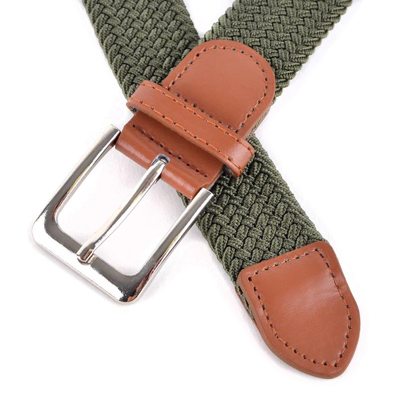 Men's Stretch Braided Woven Belts