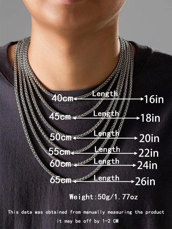 Casual Trendy Chain Necklace, Elegant Meaningful Necklace for Men & Women for Party, Daily Decor, Trendy All-match & Exquisite Jewelry for Birthday Gift