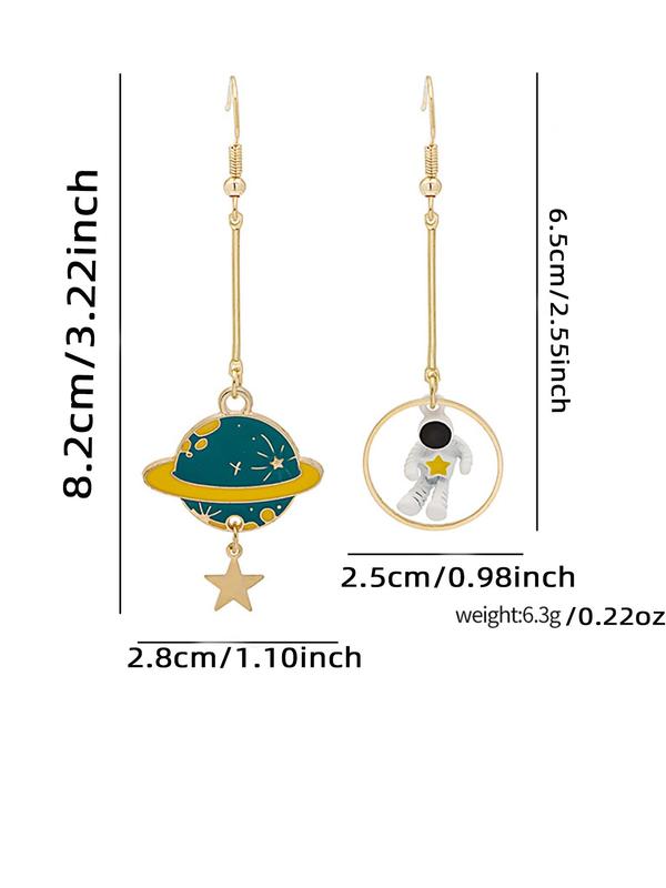 Women's 1 Pair Alloy Star Decor Dangle Earrings