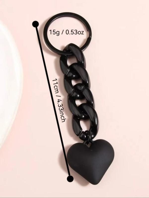 Heart Shaped Keychain, Boho Style Keychain for Women & Men, Fashion Accessories for Daily Use, Trendy All-match & Exquisite Keychain for Birthday Gift