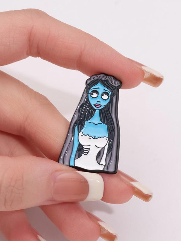 Cartoon Couple Design Brooch, Cute Fashion Alloy Badge for Women & Men, Enamel Pin Suitable for Backpacks, Jeans, Scarves, Hats Decoration