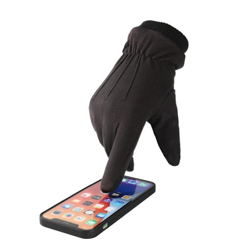 Winter Womens Cashmere Gloves With Finger Touchscreen Texting Fleece Lined Outdoors Windproof Warm Gloves