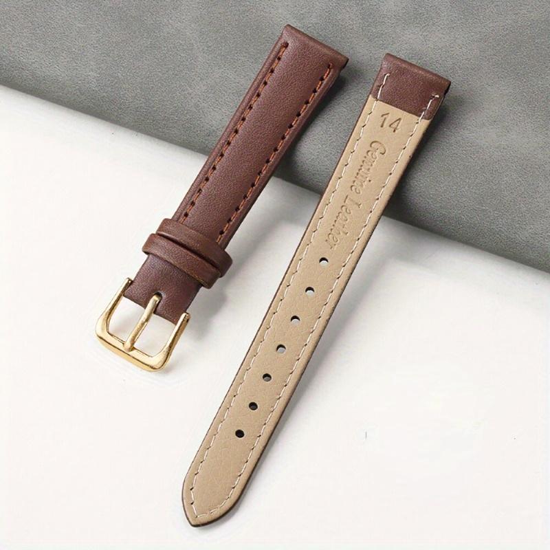 Faux leather watch strap-adjustable, Comfort Fit for men & women | available in 8mm-22mm widths