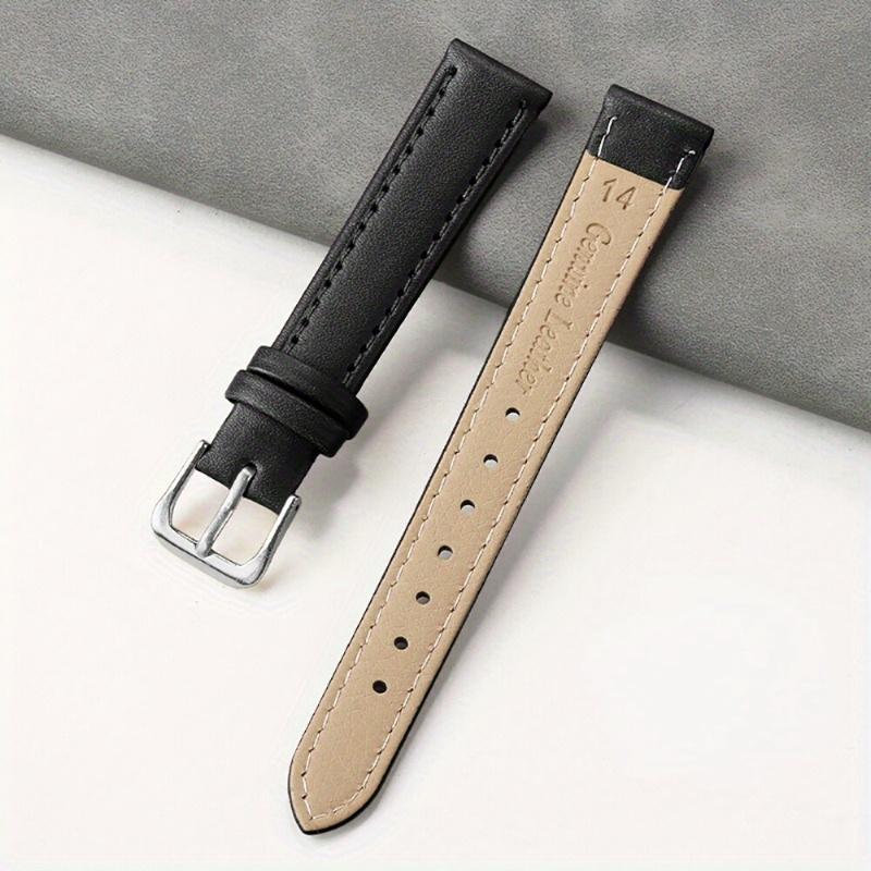 Faux leather watch strap-adjustable, Comfort Fit for men & women | available in 8mm-22mm widths