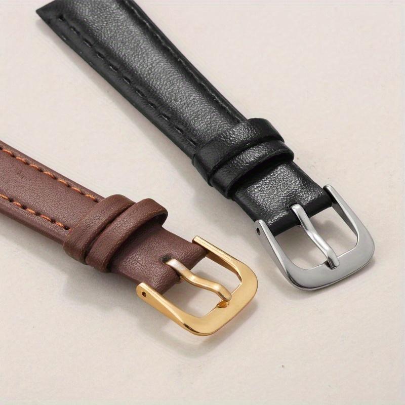 Faux leather watch strap-adjustable, Comfort Fit for men & women | available in 8mm-22mm widths