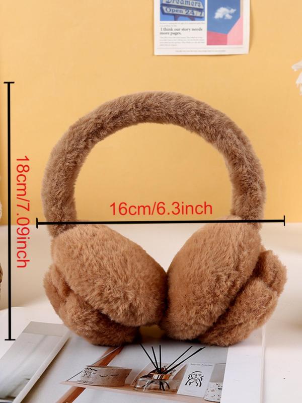 Cute Bear Paw Design Earmuffs, Fashionable Fluffy Earmuffs for Women, Casual Trendy Earmuffs for Daily Use, Fashion Accessories for Fall & Winter