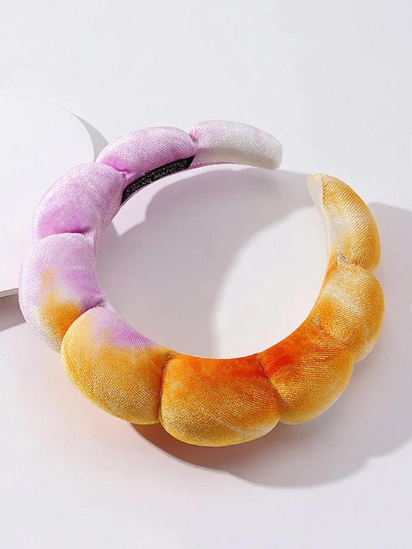 Ombre Color Sponge Hair Hoop, Cute Hair Accessories for Women & Girls, Minimalist Headwear Suitable for Thick Hair